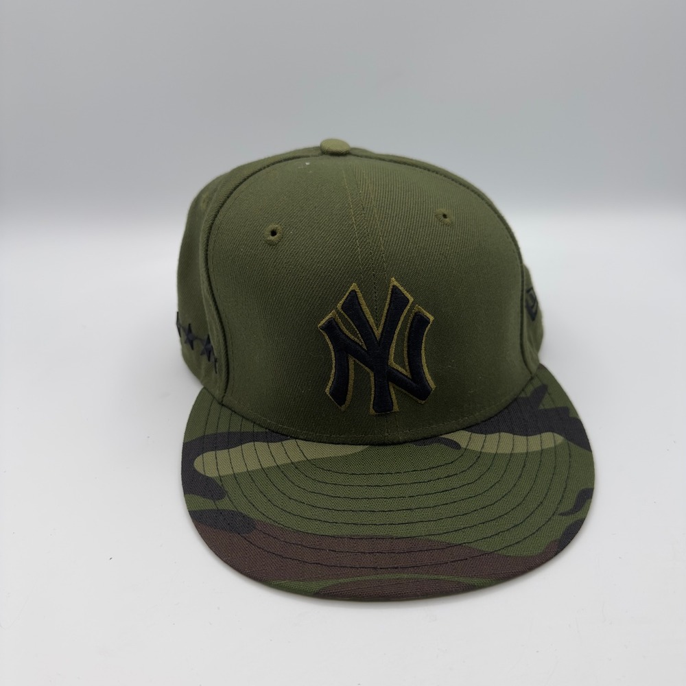 New Era Hat New York Yankees 59FIFTY 7 1/4 Good 2017 Memorial Day Camo MLB Cap